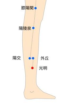 光明（こうめい）経穴イラスト