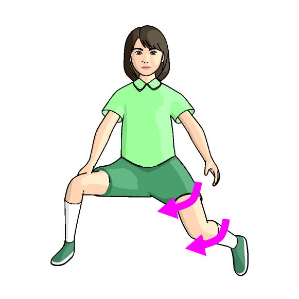 四股ポーズ・股関節トレーニング